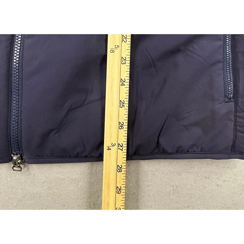Peter Millar Mens Navy Insulated Front Full Zip Jacket Golf Puffer Jacket